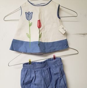 Neiman Marcus Baby Girl 2-piece set 9 mo- New!